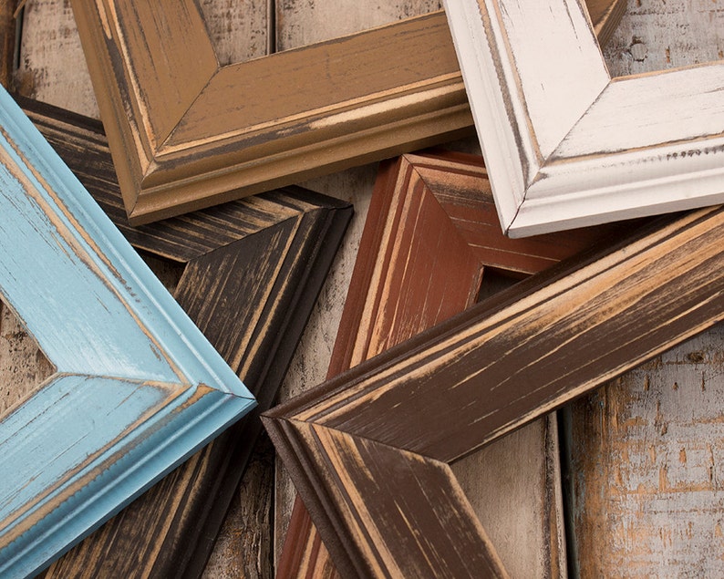 Picture Frame Set Choose Your Own Sizes Colors Rustic Image 0