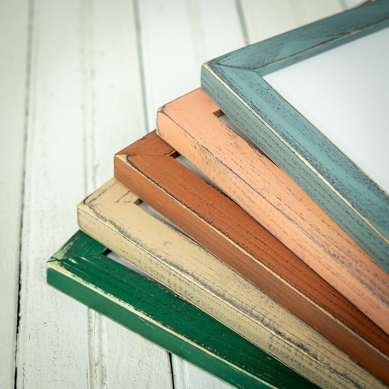 Weathered Emily - Choose Your Color/Size - Handmade Picture Frame - Solid Wood - Earthy Tones - Custom Sizes - Gallery Wall Decor