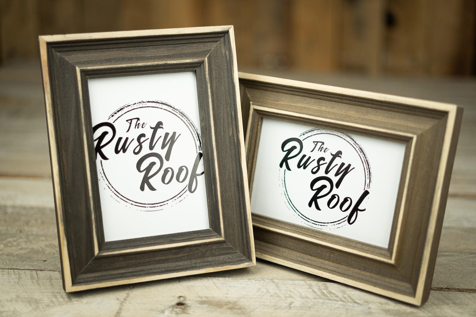Distressed Charleston Picture Frame - Rustic Tabletop Frame - Desktop ...