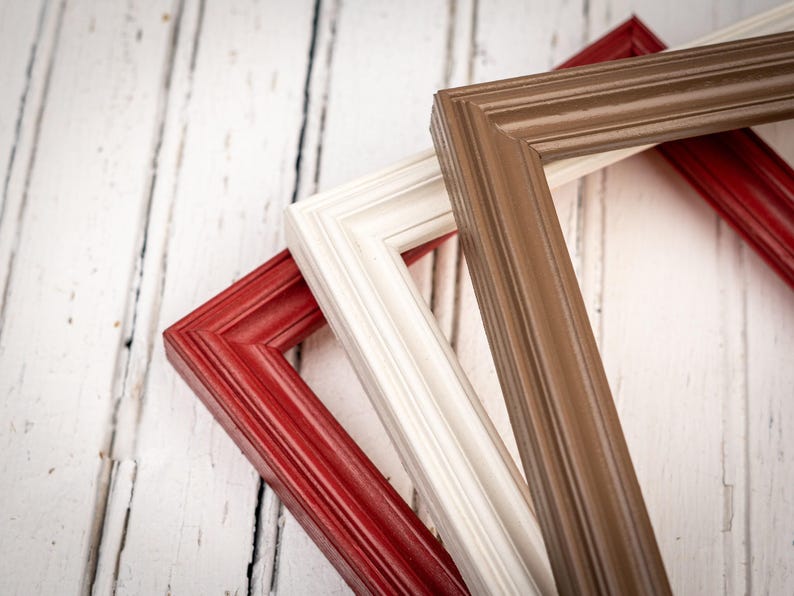 Katelyn Photo Frame - Handmade Solid Wood Picture Frame - Transitional Modern Design - Made to Order Housewarming Gift - Choose Size & Color image 6