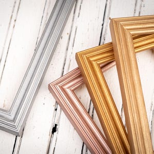 Katelyn Photo Frame - Handmade Solid Wood Picture Frame - Transitional Modern Design - Made to Order Housewarming Gift - Choose Size & Color 画像 9
