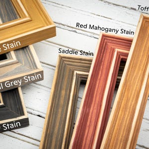 a bunch of different types of frames on a table
