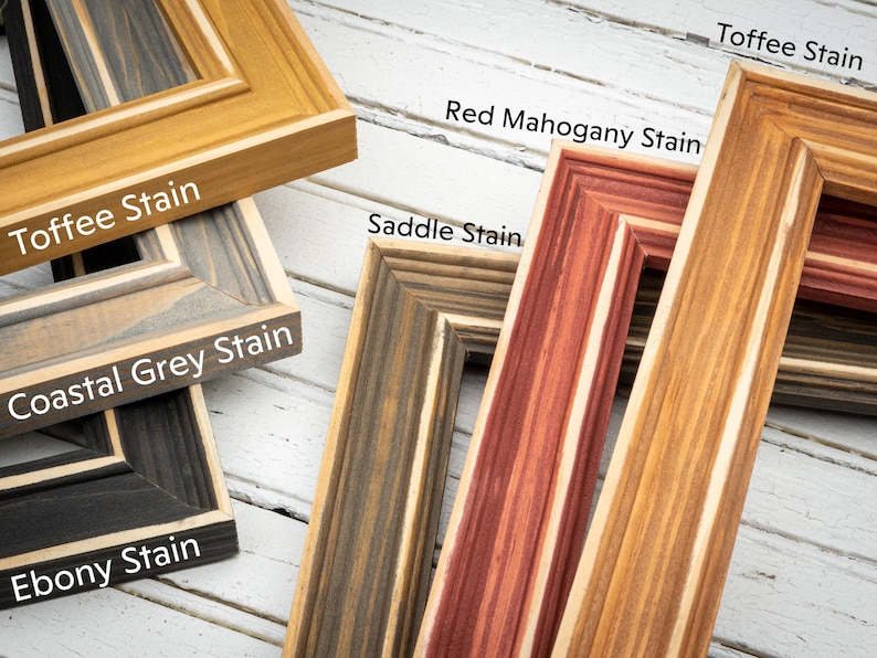 a bunch of different types of frames on a table