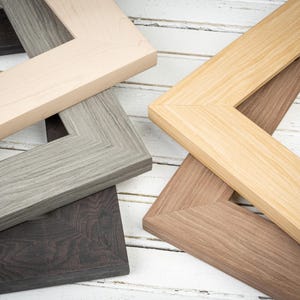 Wide Savannah Picture Frame - Choose Your Size and Finish - Clean-lined, Contemporary Photo Frame - Natural Wood Tones - Wide Frame Bild 9