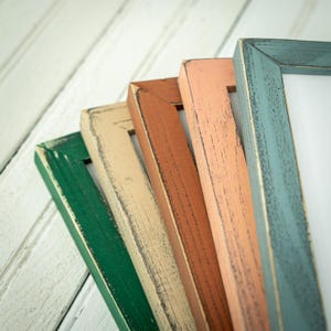 Weathered Emily - Choose Your Color/Size - Handmade Picture Frame - Solid Wood - Earthy Tones - Custom Sizes - Gallery Wall Decor immagine 8