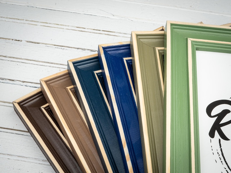 Distressed Charleston, Choose Your Size, Wood Frame, Teal Picture Frame, Purple Frame, Lilac Frame, Gallery Style Frame- Large Wall Frames image 7