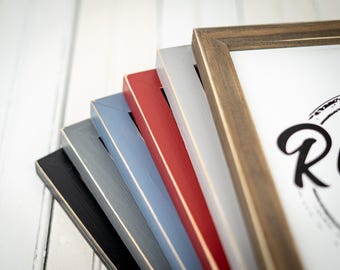 Distressed Emily Frame, Wood Picture Frames, Picture Frames, Rustic Picture Frames, Photo Frames, Choose your color Frames, Emily -New
