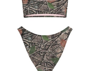 Camo high cut 2 piece bikini