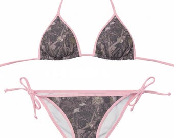 Copy of Pink Trim camoflauge Bikini Swimsuit | Women's Bikini