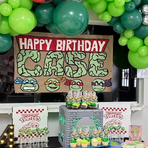Hand Painted Birthday Banner