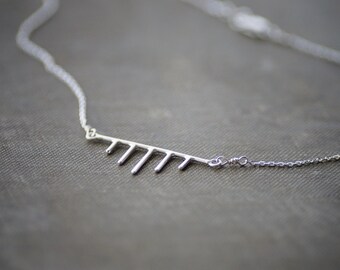 Dripping Sterling - Geometric Pendant Necklace