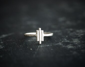 Petite Bar Ring - Sterling Silver