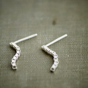 Box Chain Earrings Sterling Silver image 6