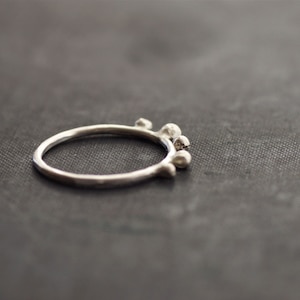 Sterling Ring with Recycled Sterling Drops Made to Order image 1