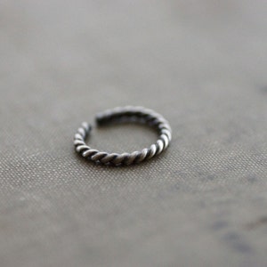 Twisted Rope Toe Ring Sterling Silver - Etsy
