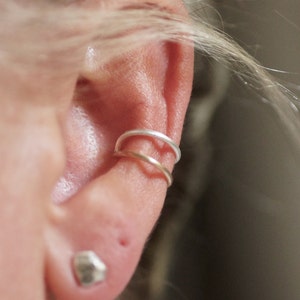Double Ear Cuff - Sterling Silver and 14kt Goldfill - Mixed Metal