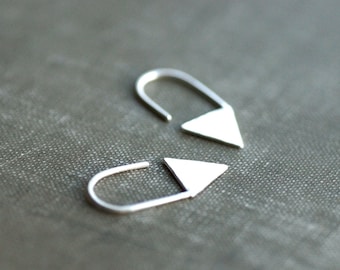 Triangle Hook Boucles d’oreilles - Petit - Cerceaux - Argent Sterling