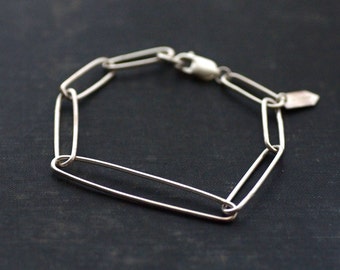 Handmade Sterling Silver Chain Link Bracelet