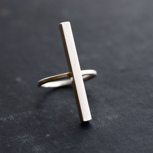 Sterling Silver Bar Ring - Statement - Made to Order