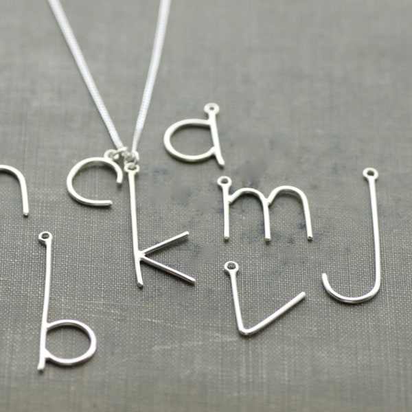 La E original es de Emmy, elige tu letra, collar con letra inicial personalizada en cadena de plata de ley