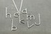 The Original E is for Emmy, Pick Your Letter, Custom Initial Letter Necklace on Sterling Chain 