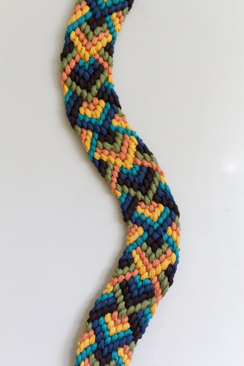 Macrame Snake Wall Hanging Table Decor Fiber Art - Etsy