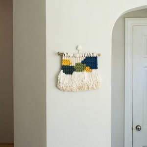 Small Macrame Wall Hanging with Fringe image 3