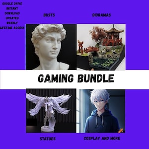 Pacote STL de videogame l Alta qualidade e bem organizado l Impressão 3D l Todos os videogames l Atualizado semanalmente