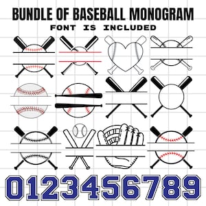 Baseball Svg , baseball bundle svg , baseball shirt svg , baseball cut file , Baseball Monogram Svg