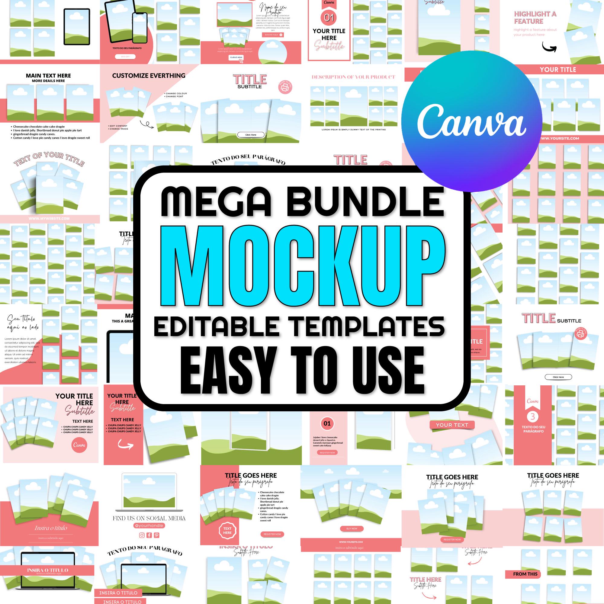 Mega Bundle of Editable Canva Templates, Easy Drag and Drop, Canva ...