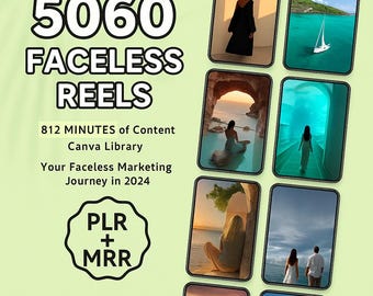 5000+ Aesthetic Faceless Video Reels | DFY Instagram Marketing Videos with PLR MRR Resell Rights