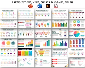 PowerPoint Template Bundle Fully Editable Templates | Infographics PowerPoint Templates | Presentation Template | PPTX Infographics