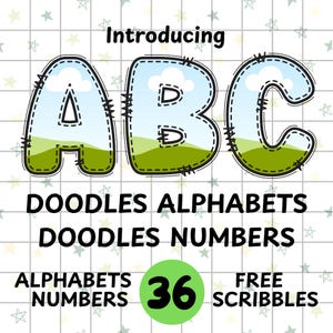 Doodle Letter Canva Frame Template | Sublimation Design | Custom Fill Pattern | Font Canva Frame | Fill in Alphabet | Canva Frame Monogram