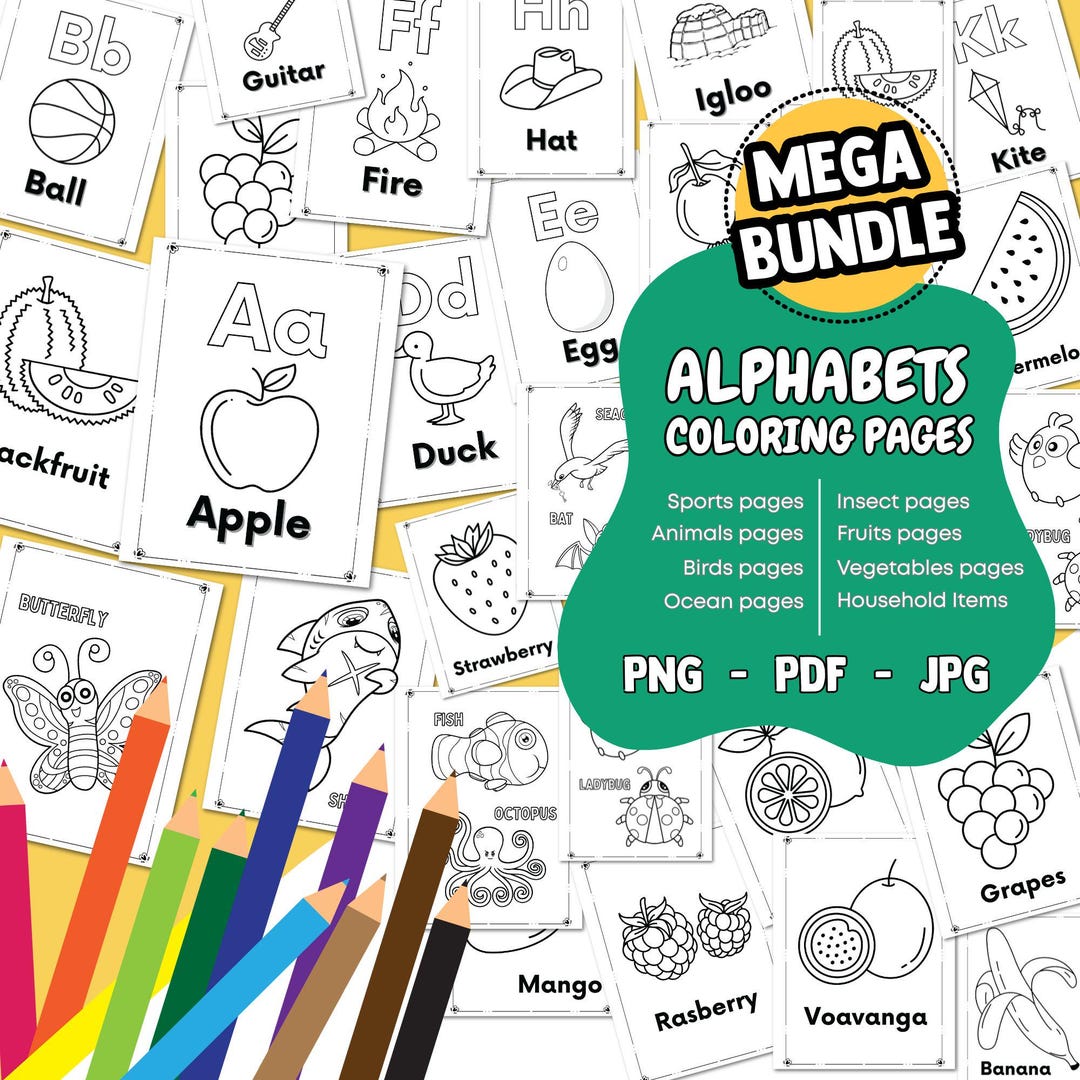 85 Alphabet Coloring Pages, Preschool Coloring Page, Preschool ...