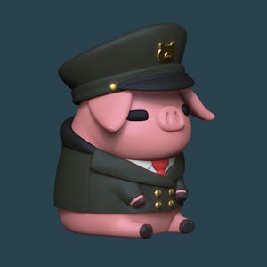 Figura de fan art de GB-War Pig, impresa en resina 3D, para garaje o pintada a mano, coleccionable, diseñada por GeneralButa.