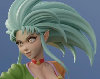 DiN-Retired Space Pirate Fanart | 3D Printed Resin Figurine | DIY Garage Kit or Painted Collectible