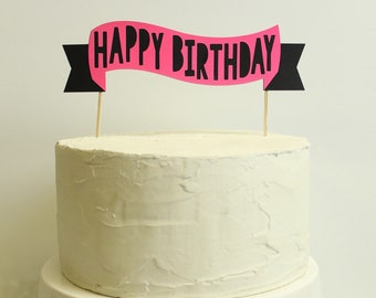 Happy Birthday Cake Topper