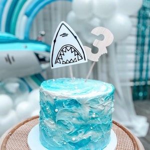 Shark Birthday Cake Topper