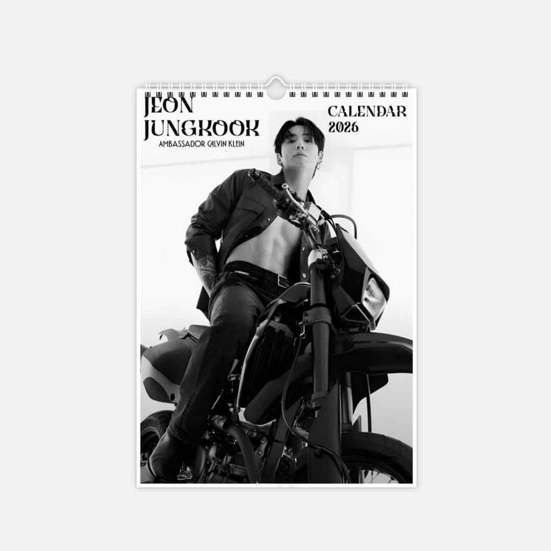 Jeon Jungkook BTS 2026 Wall Calendar Fanmade Calvin Klein Ambassador Il 4s65 