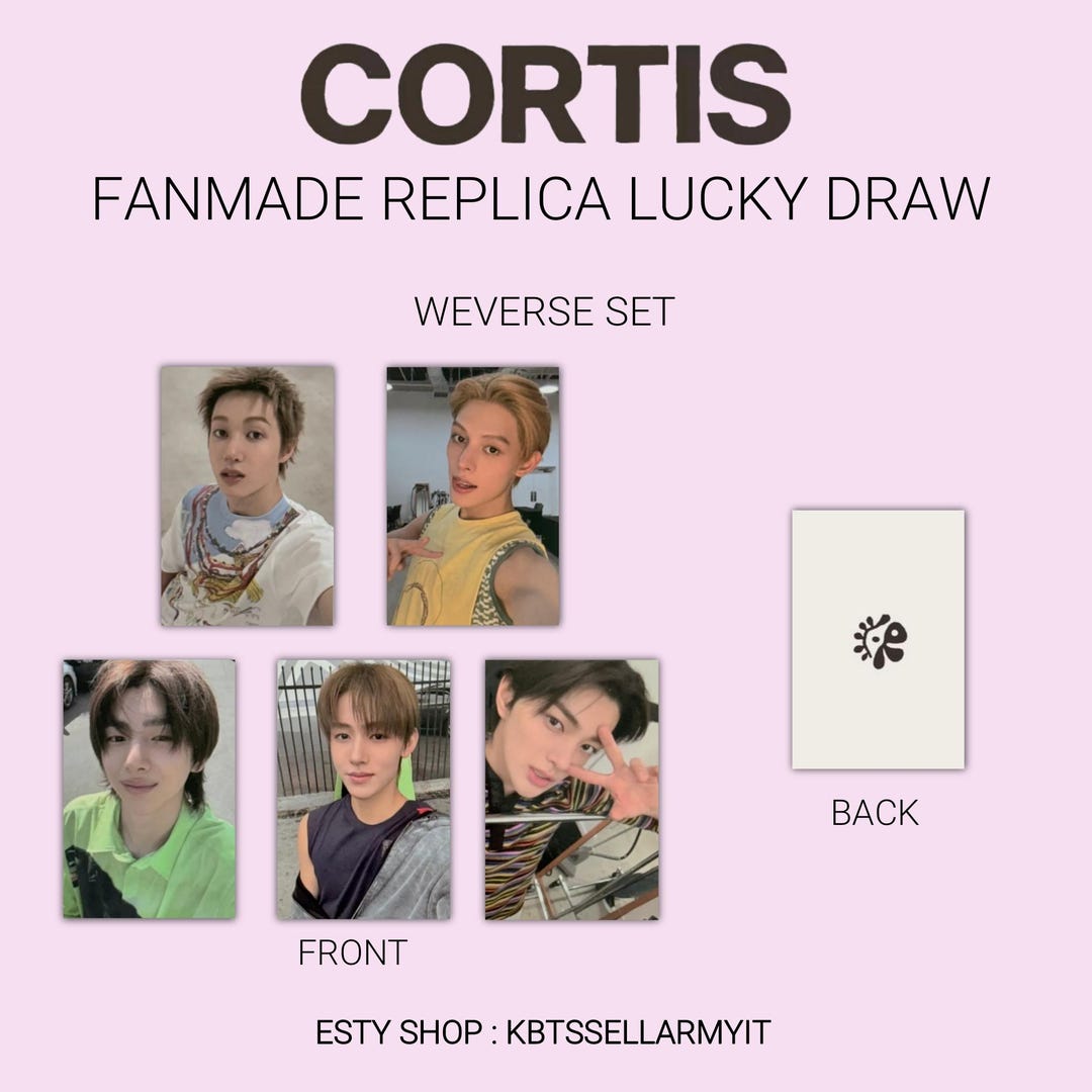 CORTIS Replica Photocard • Fanmade K-pop Card • Gift for Cortis