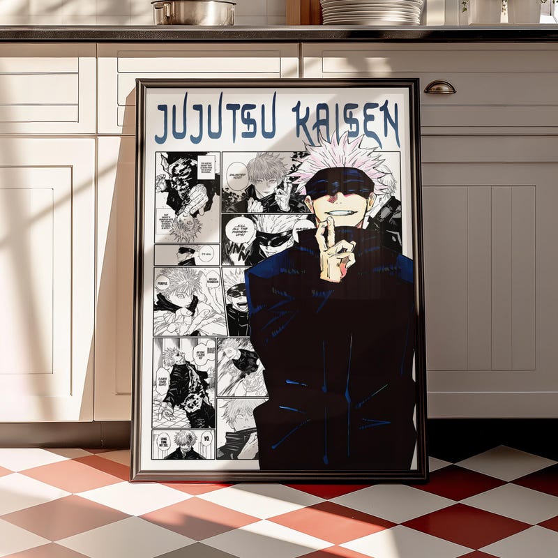 Gojo Satoru Manga Panels - Etsy