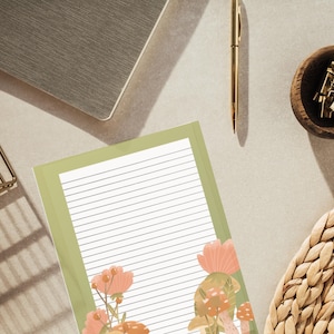 Mushrooms, Toadstools, and Flowers Colorful Stationery Writing Paper