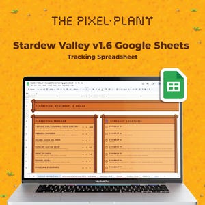 Stardew Valley v1.6 Google Sheets Tracker, Track Game Perfection Progress, Checklists, Calendar, Guides, Bundles, & More!