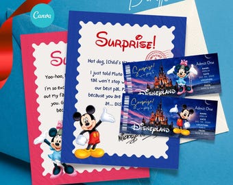 Disneyland Paris Ticket, Disneyland Paris Reveal, Surprise Trip Reveal