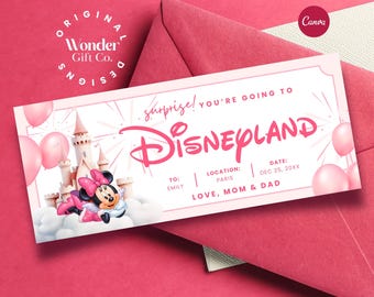 Disneyland Paris Ticket Printable, Disneyland Paris Reveal