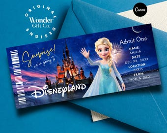 Disneyland Paris Ticket, Disneyland Christmas, Disneyland Paris Reveal, Digital Download
