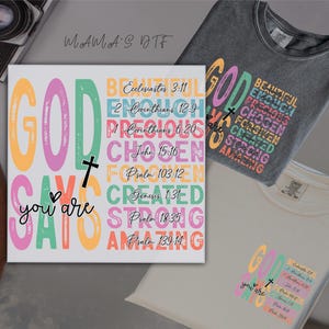 God Says You Are DTF Positive Words Ready To Press Religious DTF Transfer Jesus God Ready For Press You Are Inspiration Heat Transfer