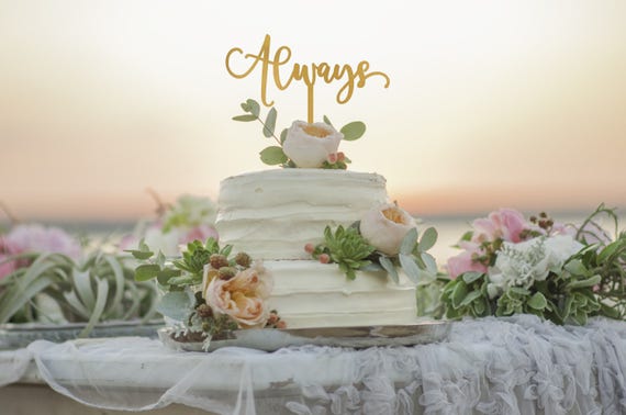 Always Wedding Cake Topper Harry Potter Wedding Cake Topper Etsy