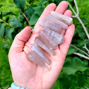 Smoky Quartz Points, Crystal Points, Crystal Grid Point