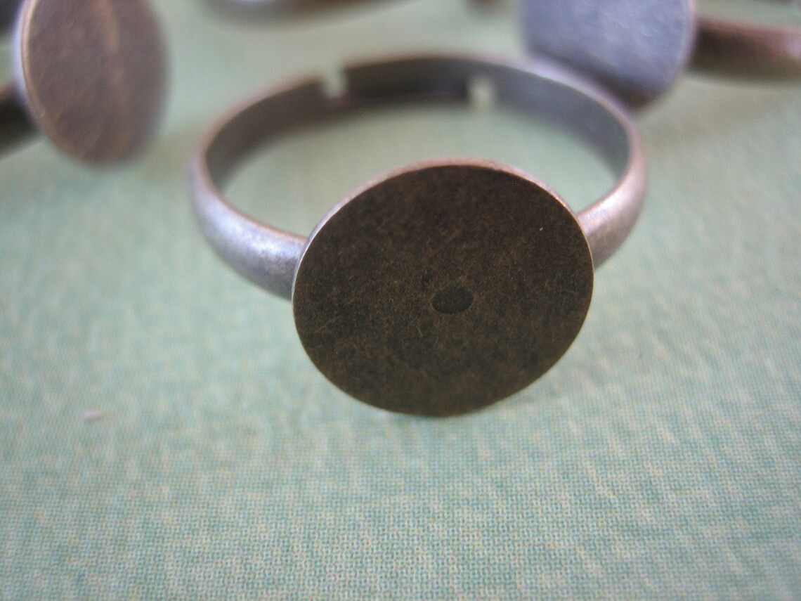 Brass ring blanks adjustable ring blanks adjustable rings etsy